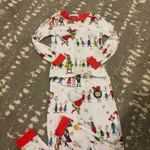 Pottery Barn Kids Red and White Pajama Set